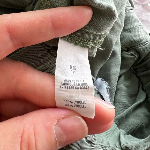 Aerie • Army Green Lyocell Shorts - Picture 4 of 5